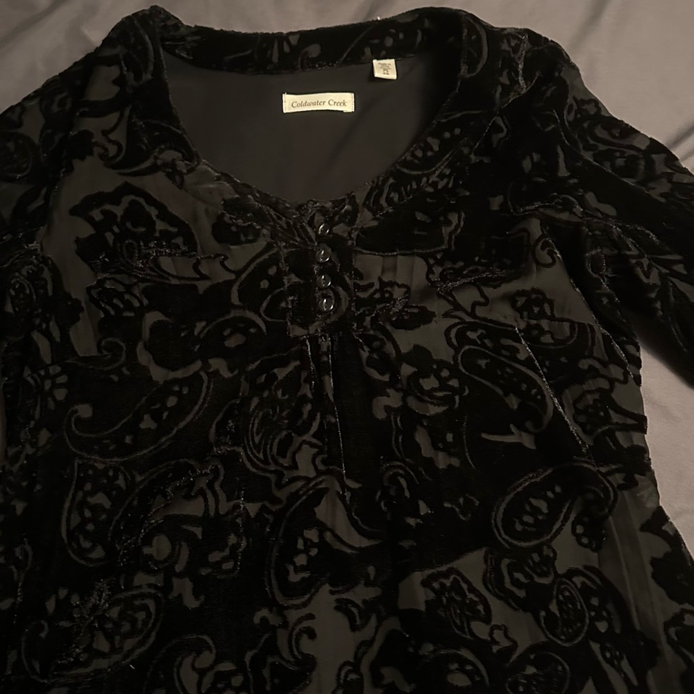 Blouse, Possibly velvet material